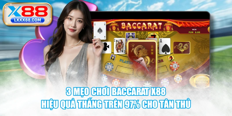 3 Mẹo Chơi Baccarat X88 Hiệu Quả Thắng Trên 97% Cho Tân Thủ
